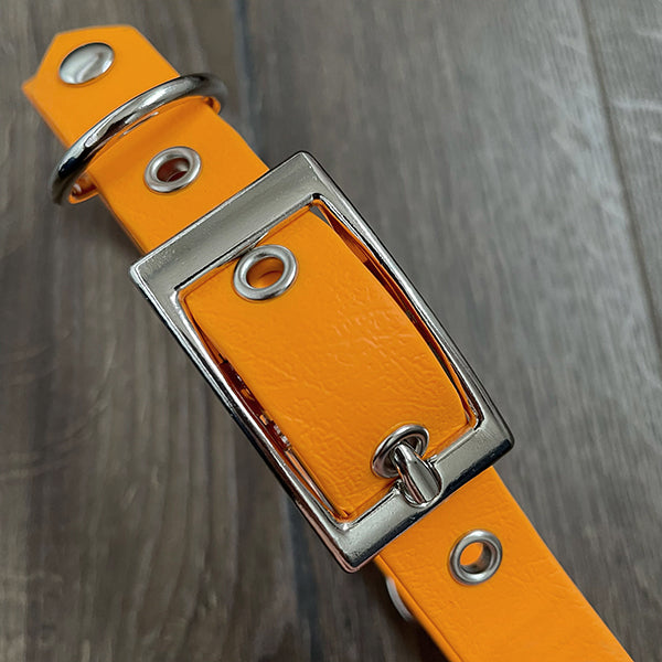 Orange Waterproof Dog Collar