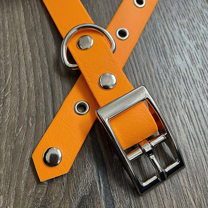 Orange Waterproof Dog Collar