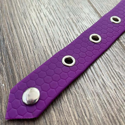 Purple Pastel Hex Waterproof Dog Collar