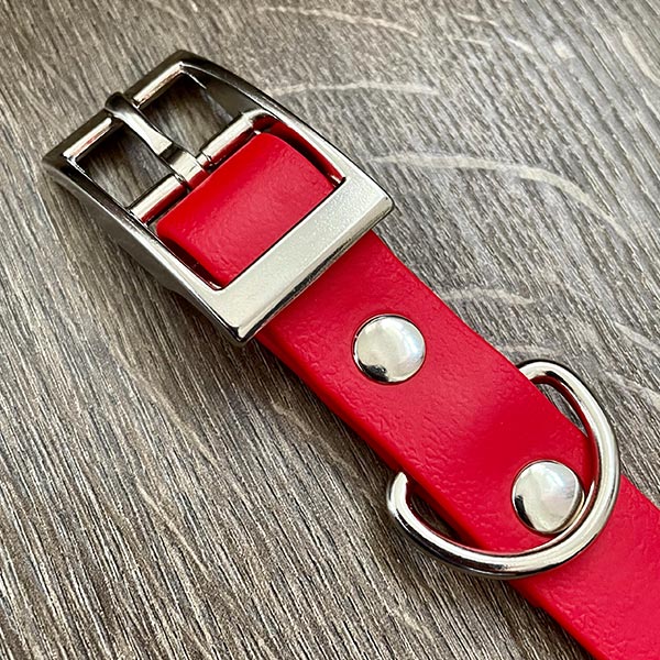 Red Waterproof Dog Collar