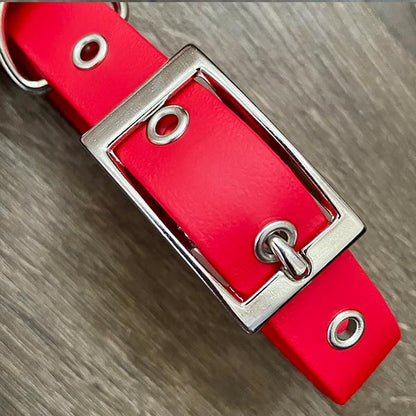 Red Waterproof Dog Collar