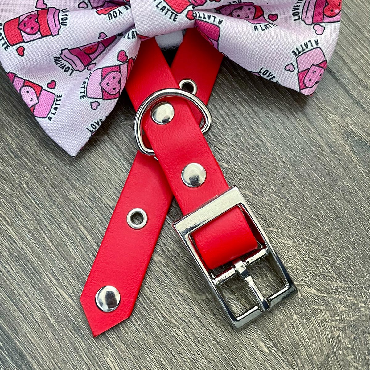 Red Waterproof Dog Collar