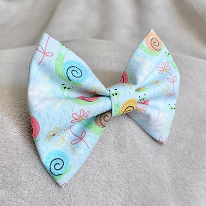 Simon the Snail Dog Bow Tie