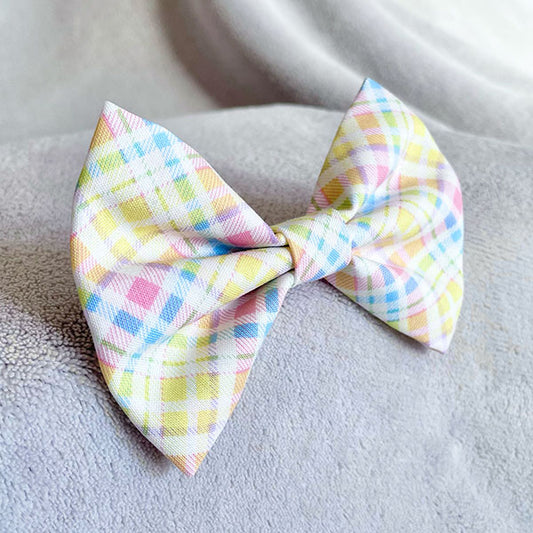 Spring Picnic Dog Bow Tie