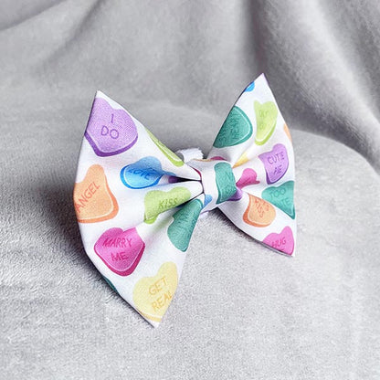 Sweet Hearts Dog Bow Tie