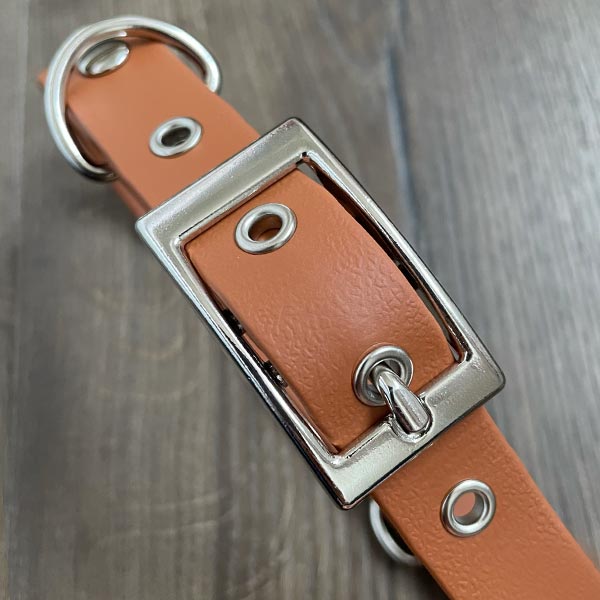 Tan Brown Waterproof Dog Collar