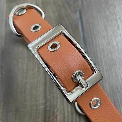 Tan Brown Waterproof Dog Collar