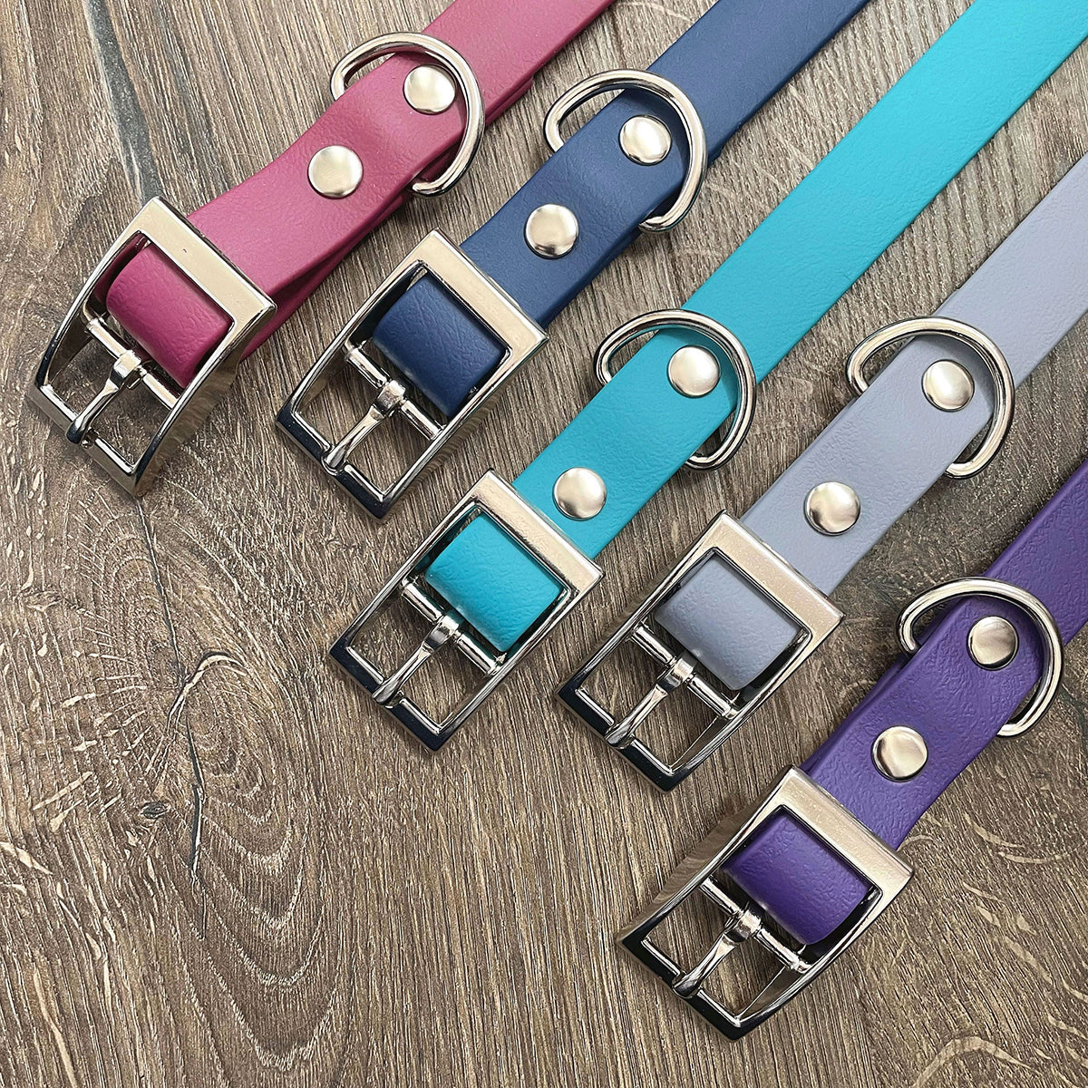 Grey Waterproof Dog Collar